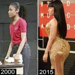 Nicki Minaj evolution volume fesses sur 15 ans post BBL 